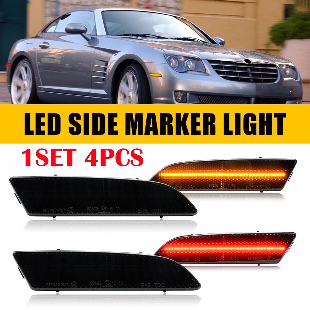 2-8PCS For 2004 2005-2008 Chrysler Crossfire Front Rear Signal Side Marker Light