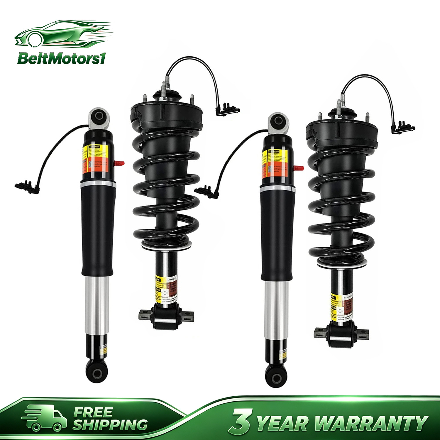 4x Front Rear Magnetic Ride Shock Struts For 2015-20 Cadillac Escalade GMC Yukon
