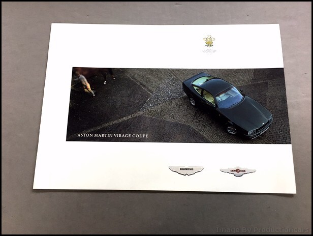 1990 1991 Aston Martin Virage Coupe 16-page Original Car Sales Brochure Catalog
