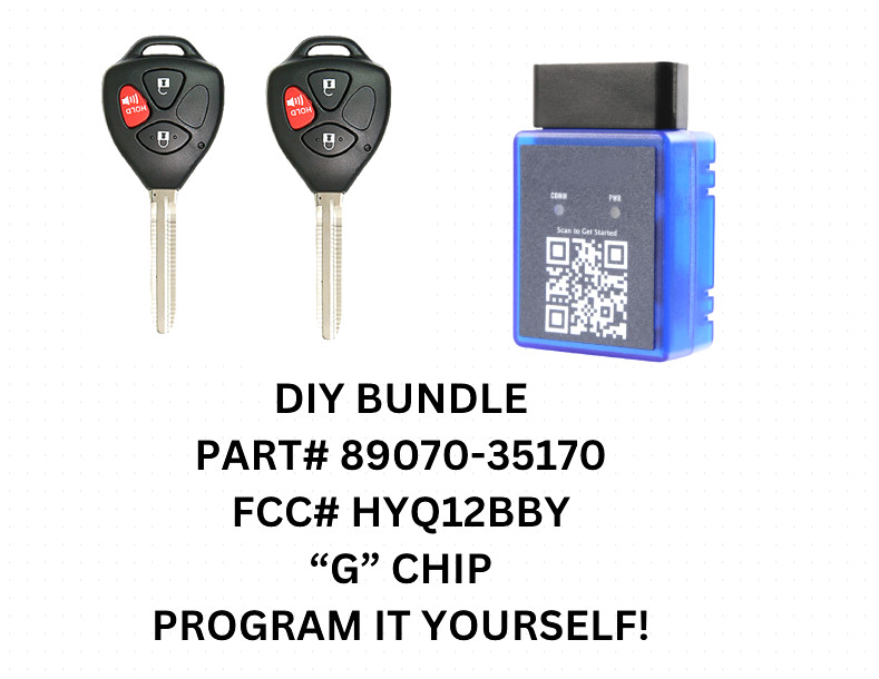 DIY BUNDLE PAIR FOR 2010-20 4 RUNNER VENZA RAV4 YARIS HYQ12BBY G CHIP