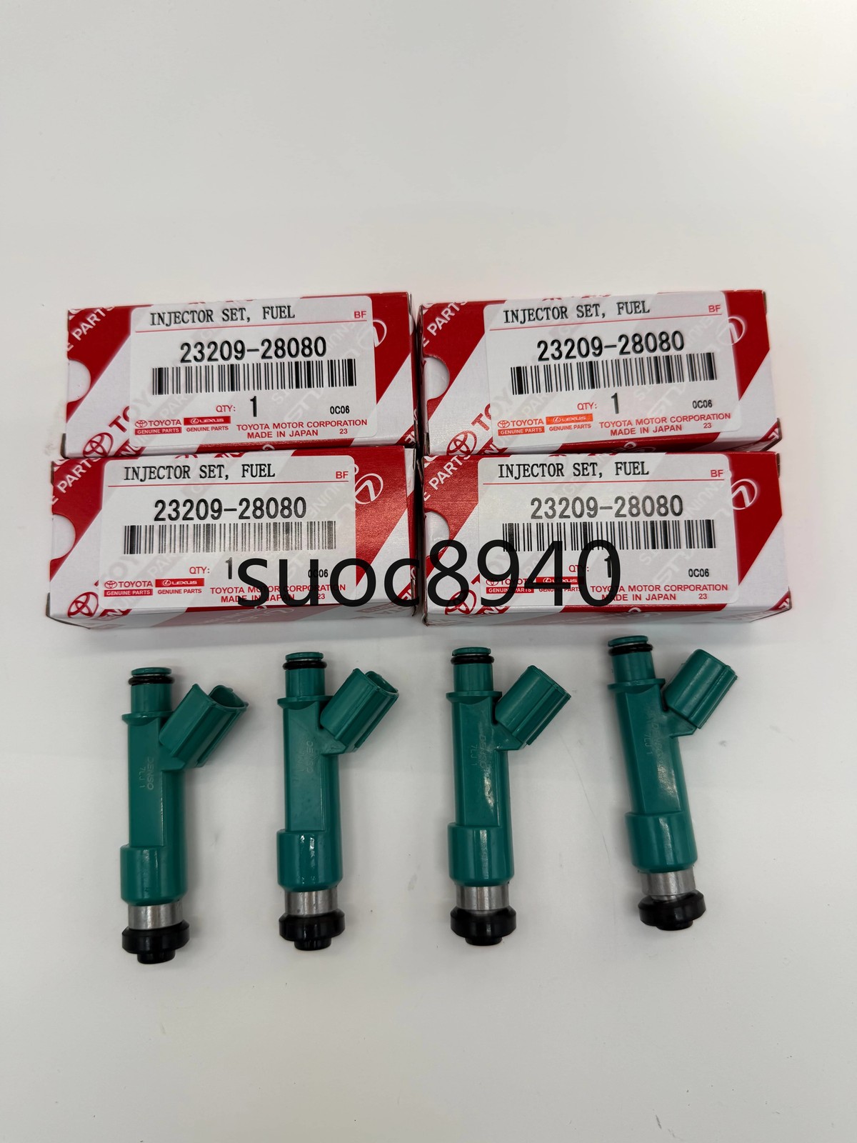 4X Genuine DENSO OEM Fuel Injector 23209-28080 For 04-07 Toyota Rav4 2.4l 2AZ-FE 4X Genuine DENSO OEM Fuel Injector 23209-28080 For 04-07 Toyota Rav4 2.4l 2AZ-FE