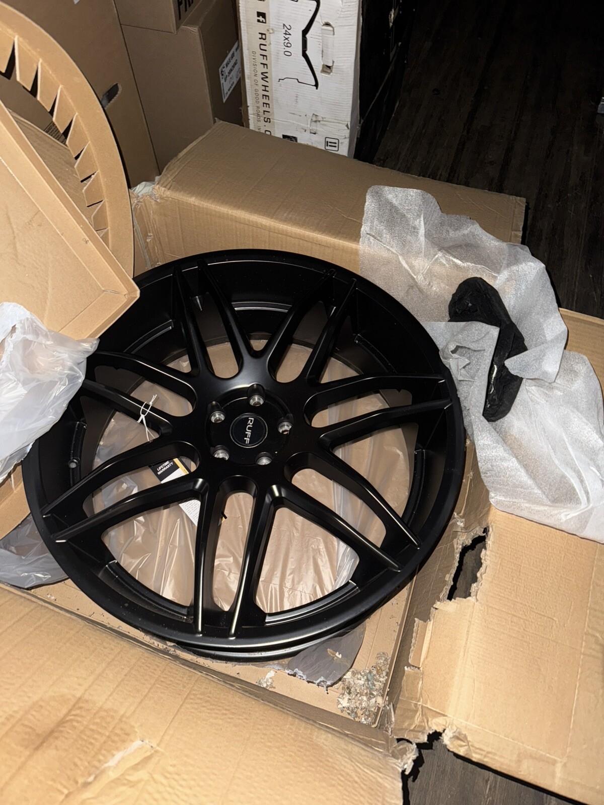Ruff Racing R960 9x24 Satin Black - Milled Rim