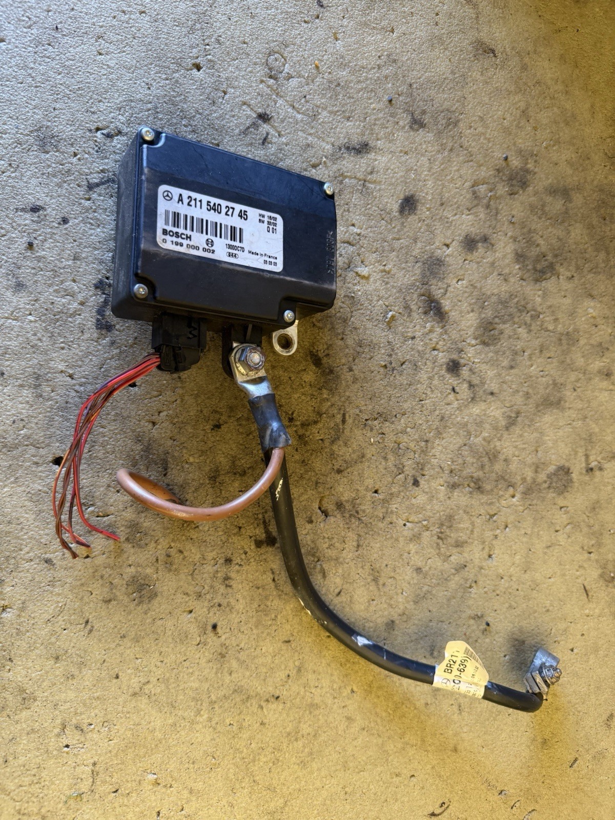 03-06 Mercedes W211 E320 E350 E500 Battery Control Module A2115402745 Oem 03-06 Mercedes W211 E320 E350 E500 Battery Control Module A2115402745 Oem
