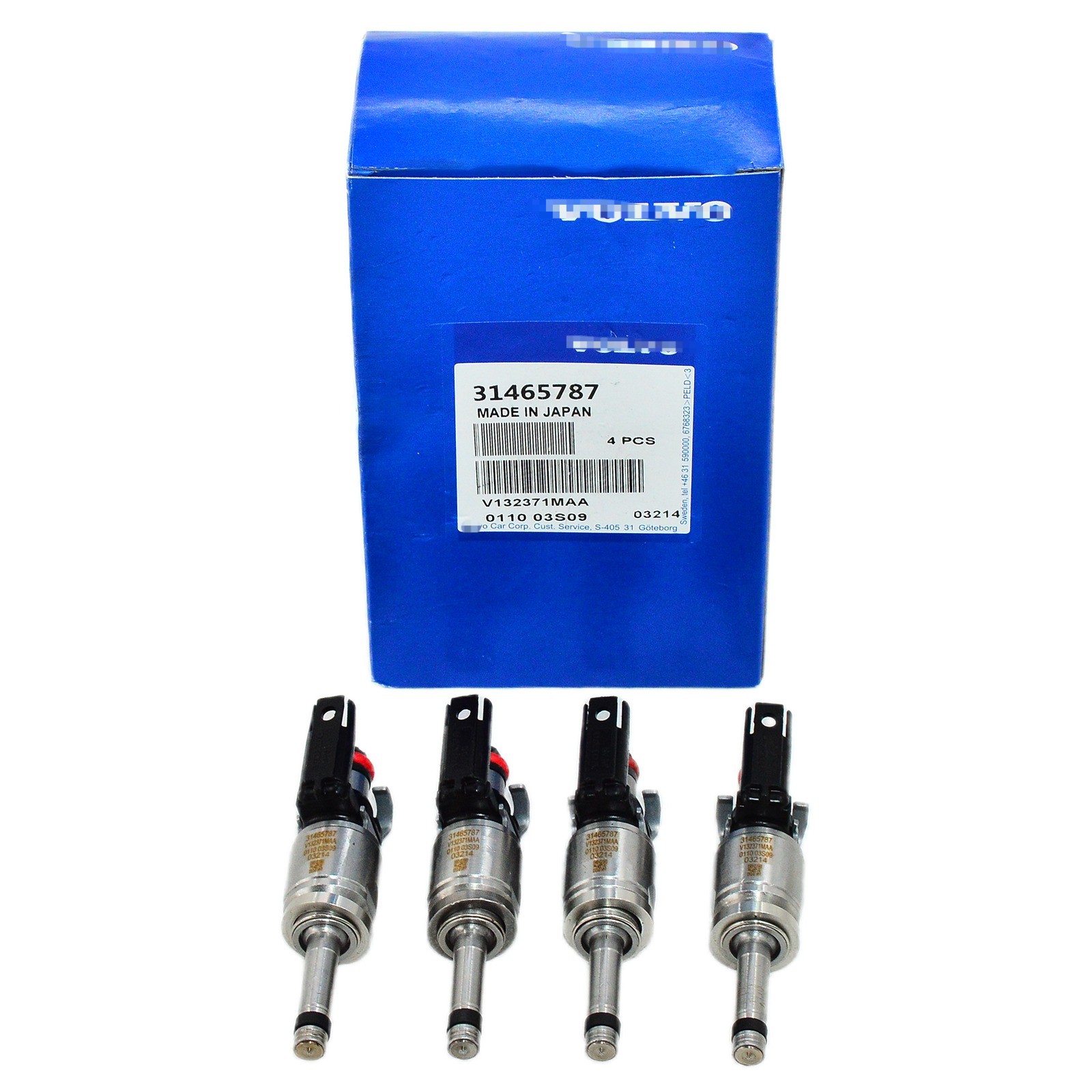 OEM 4PCS Fuel Injector For Volvo S60 S80 V60 XC70 XC60 XC90 2.0L 15-24 31465787