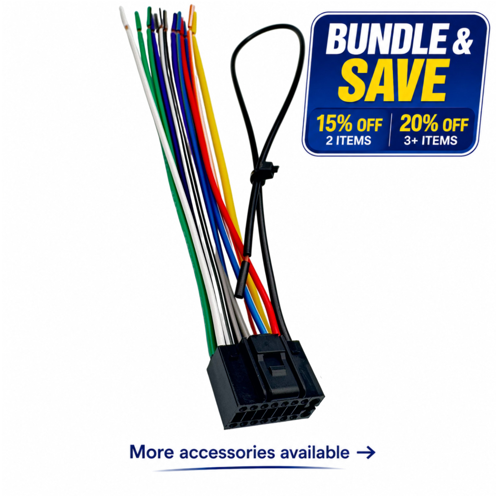 NEW WIRE HARNESS FOR JVC KWV120BT KW-V120BT Free Fast Shipping