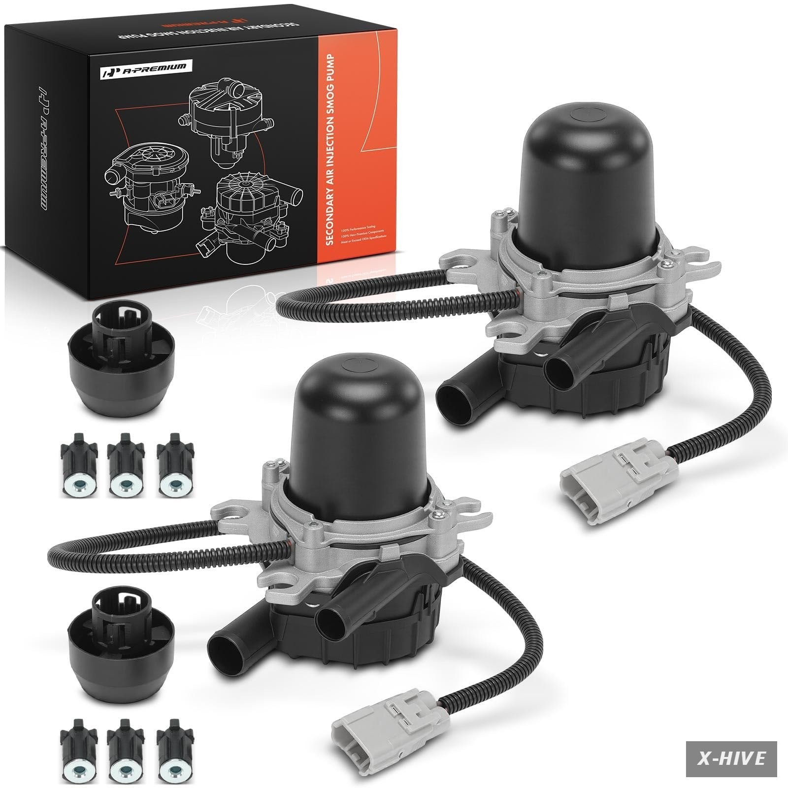 A-Premium 2 PCS Secondary Air Injection Pump Compatible with Tundra 20...