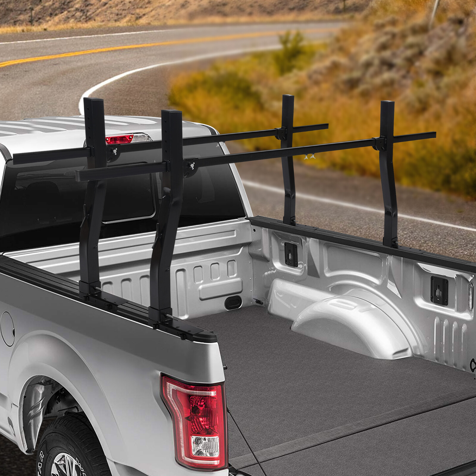 1000 Lb Adjustable Full Size Bed Truck Pick Up Ladder Rack Lumber Kayak Utility