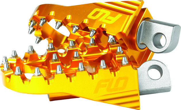 Flo V2 MX Style Footpegs Gold Harley-Davidson Male Mount