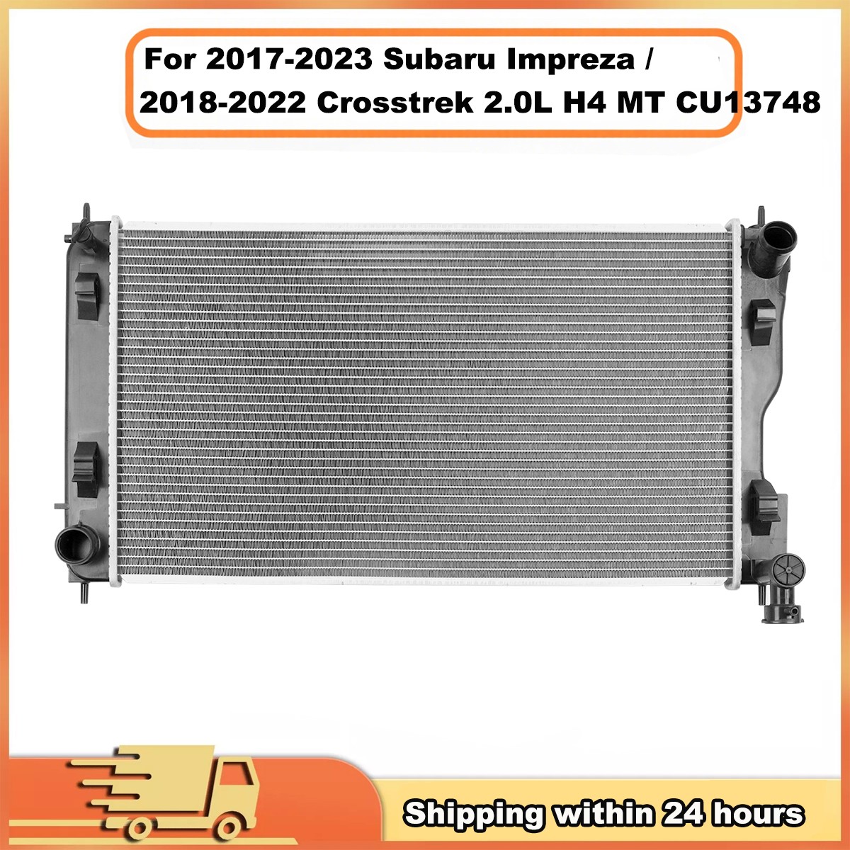 New 13748 Radiator for 2017-2023 Subaru Impreza 2018-2022 Crosstrek 2.0L 2.5L H4