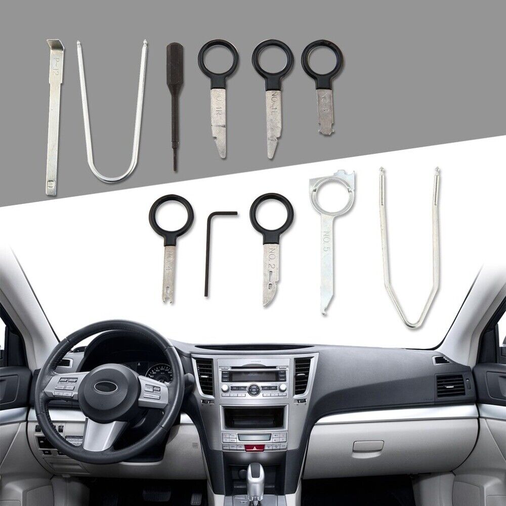 A Set Car Instrument Panel CD Extraction Installation Radio Tool Kit Accessories