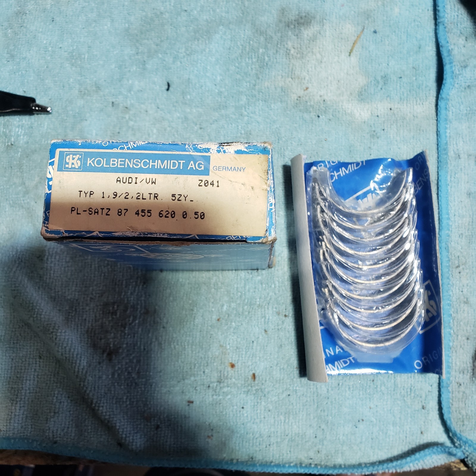 NOS Kolbenschmidt Connecting Rod Bearings Audi VW 1.9L 2.2L 5-Cylinder 0.50mm...
