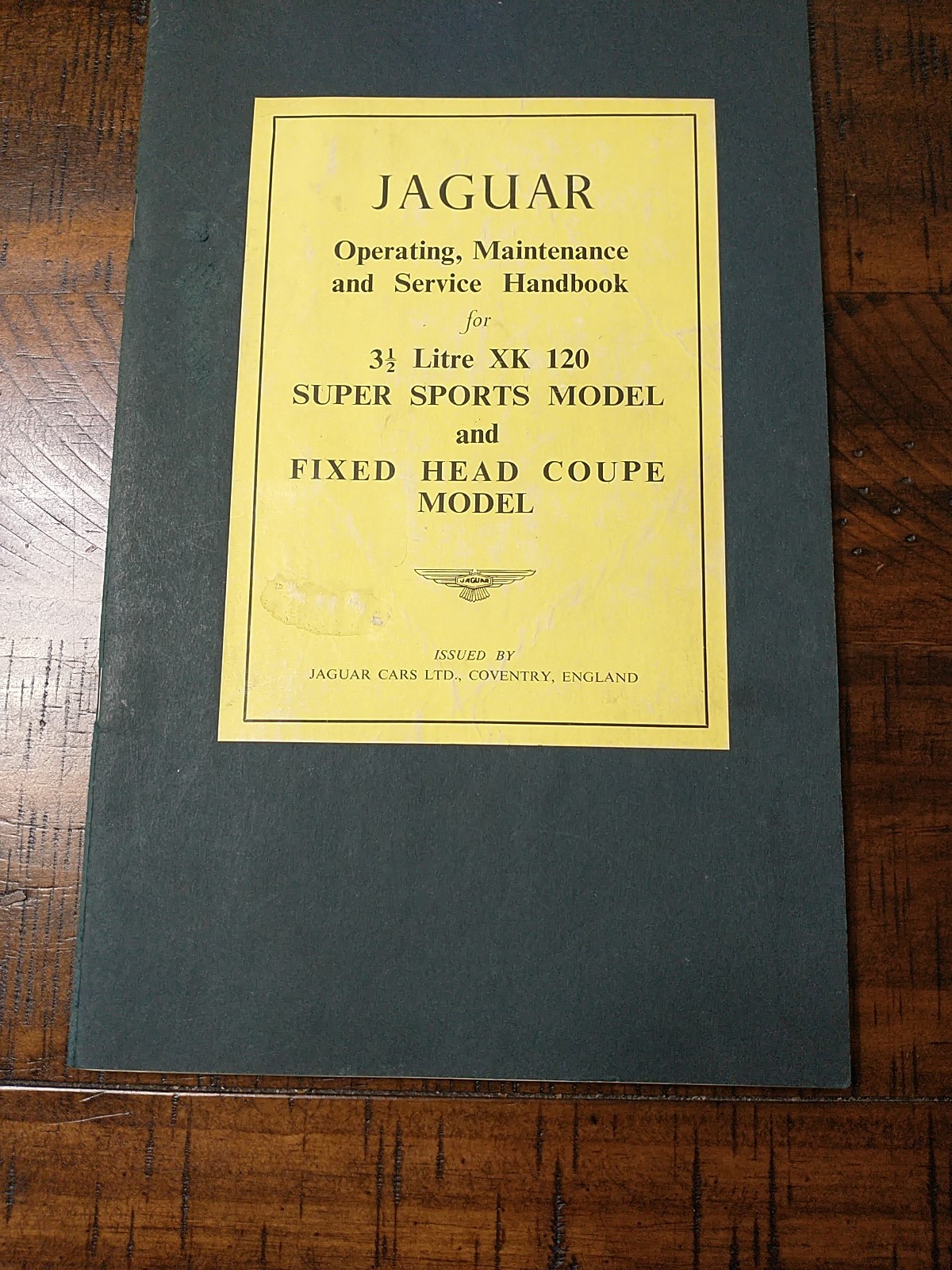 Jaguar XK120 Info, Manuals, Dealer Info, Pictures, Paint Chips, Etc