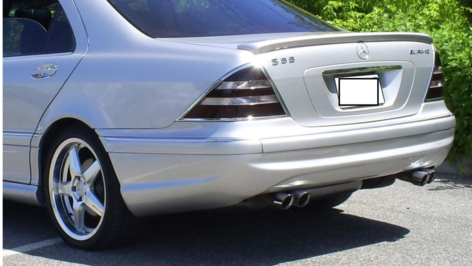 1999-2006 Unpainted 4dr Factory Style Lip Spoiler For Mercedes S-Class