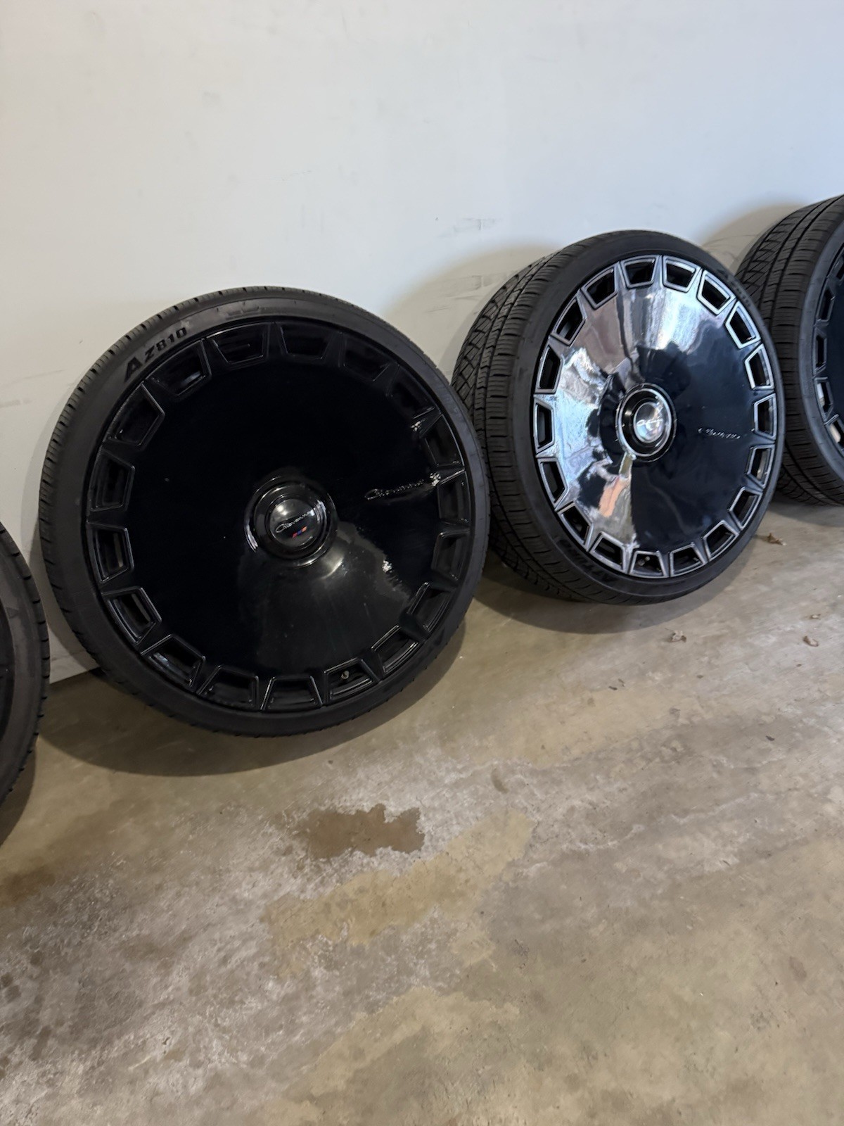 26” GIOVANNA DICOTTO BLACK RIMS Wheels W/Tires YUKON