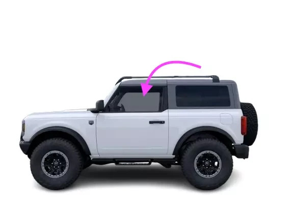 Fits 2021-2025 Ford Bronco 2 Door Driver Left Side Door Window Door Glass Fits 2021-2025 Ford Bronco 2 Door Driver Left Side Door Window Door Glass