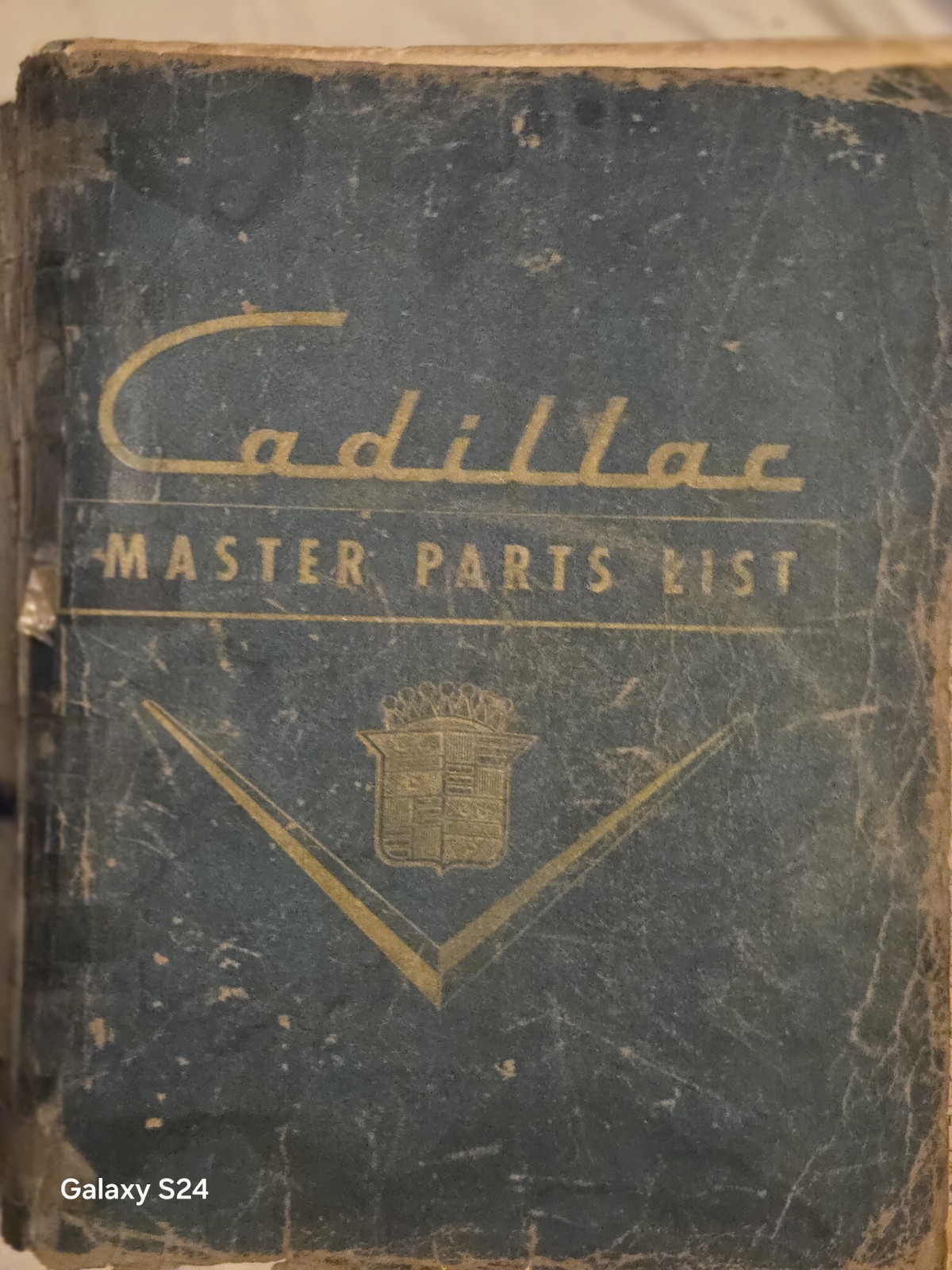 Vtg Original Cadillac Master Parts List Catalog (up To 1954)