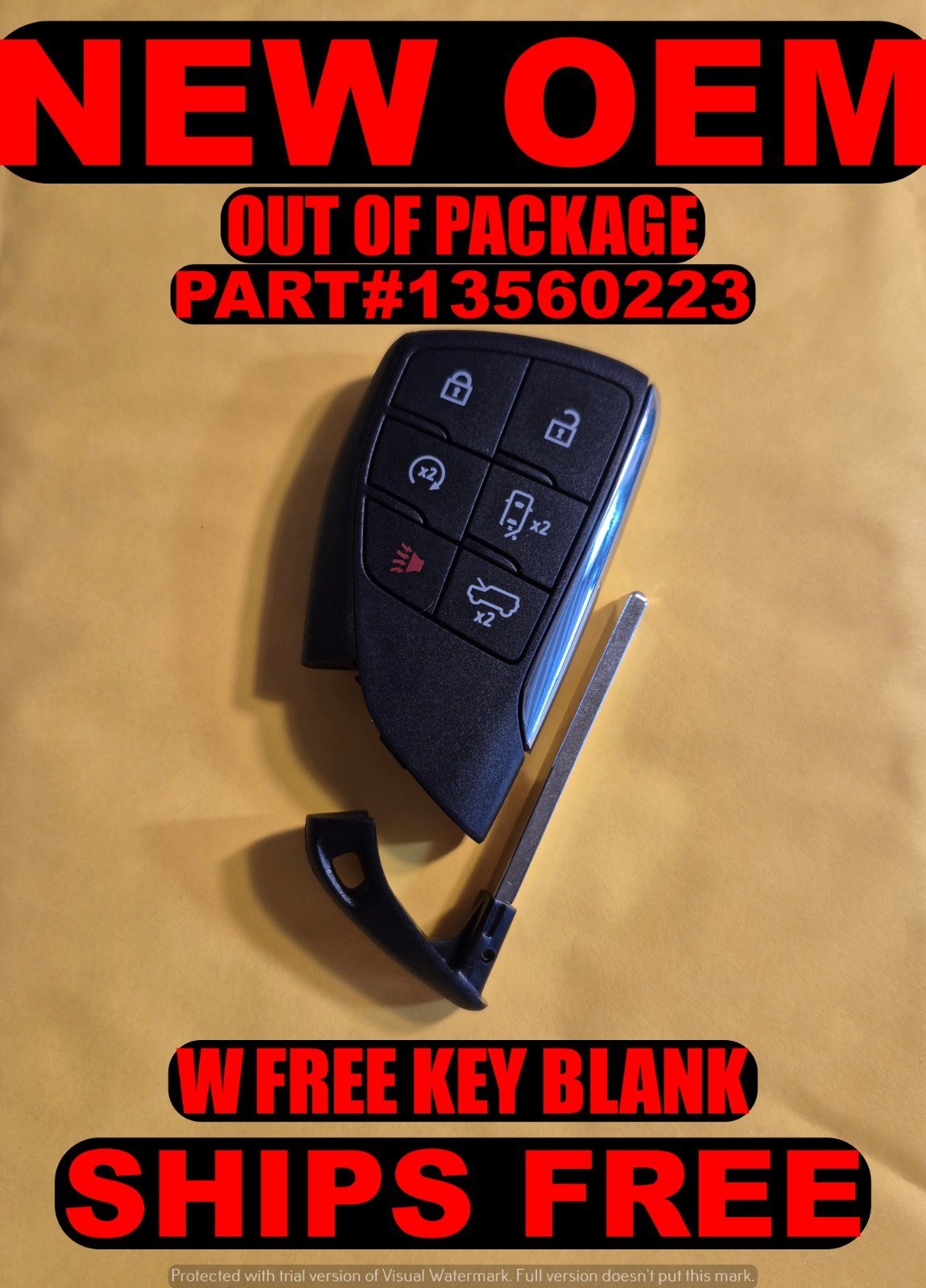 GENUINE OEM 2022-25 GMC HUMMER EV SMART KEY PROXIMITY FOB 13560223 YG0G21TB2