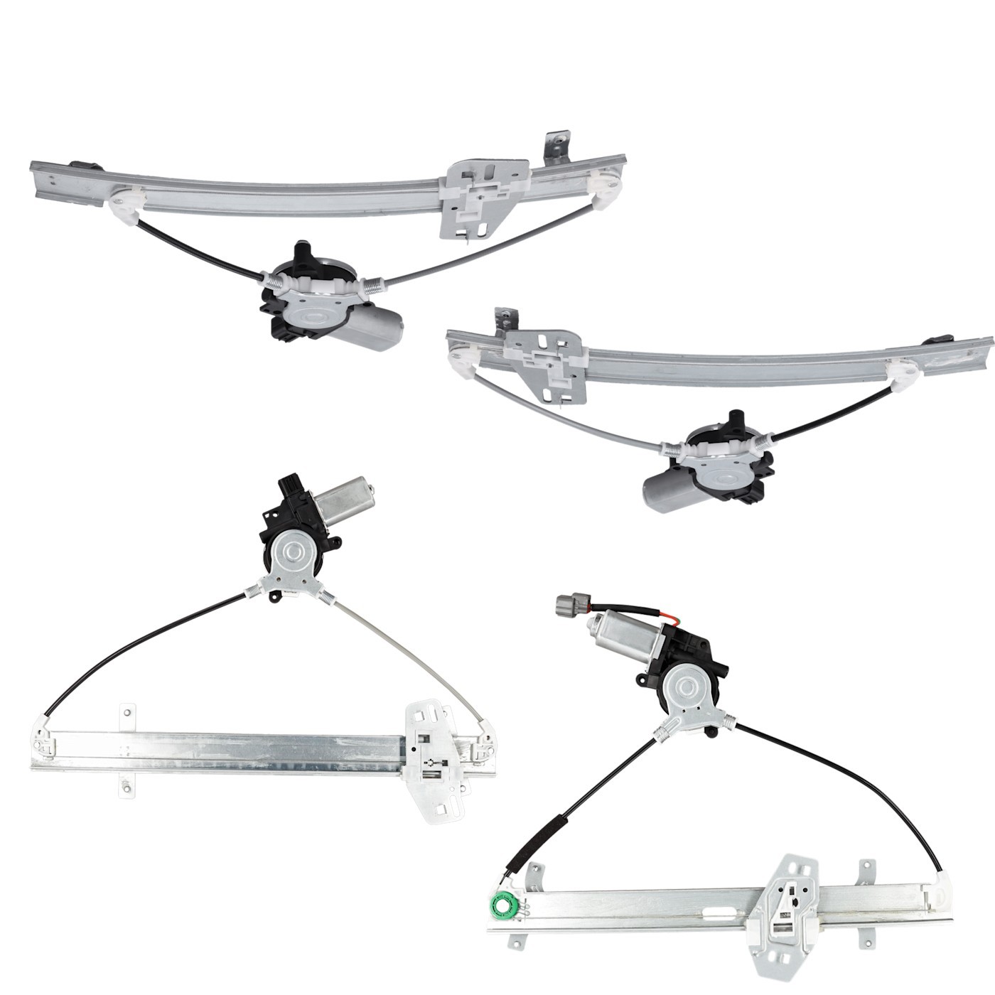 Window Regulators Set of 4 Front & Rear Driver Passenger Side Sedan Left Right