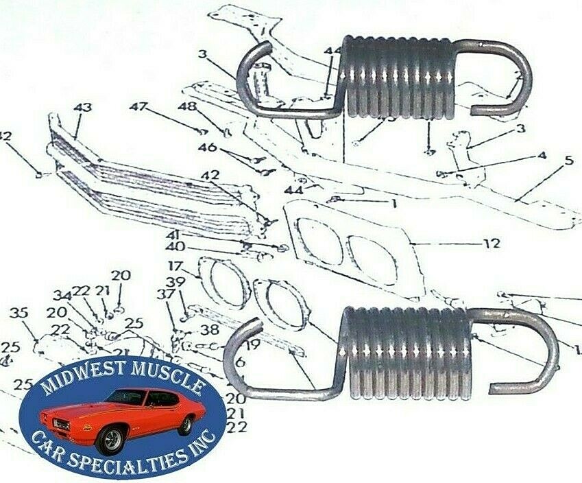 68-81 GM NOS Headlamp Headlight Adjuster Adjusting Bezel Bucket Door 2 Springs L