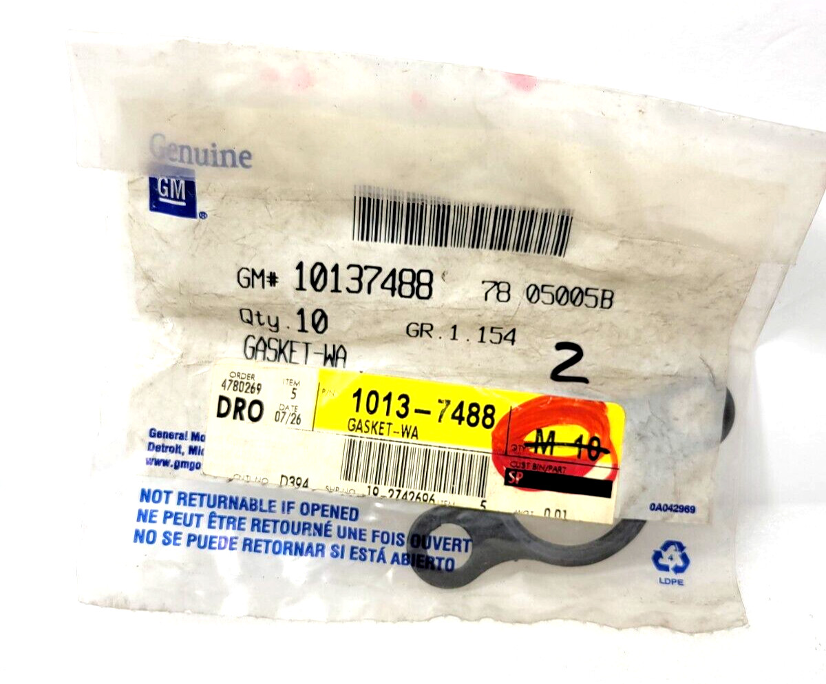 GM OEM 10137488 Gasket Engine Cylinder Head Water Jacket Cover Diesel 1PKG Of 2