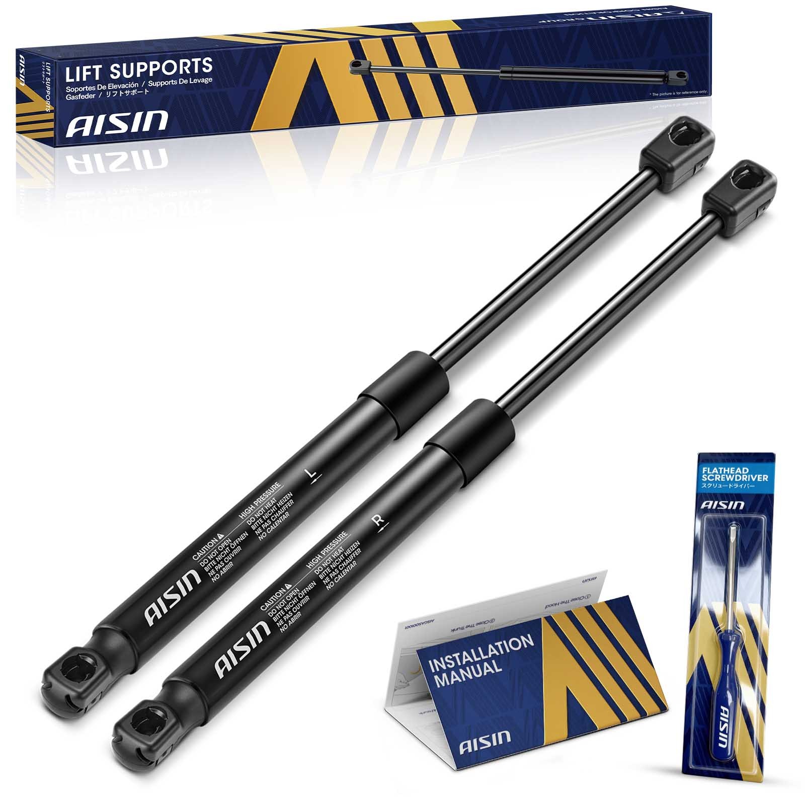 AISIN Qty(2) Rear Hatch Lift Supports Shock Struts for Honda Civic 2017-2021 AISIN Qty(2) Rear Hatch Lift Supports Shock Struts for Honda Civic 2017-2021