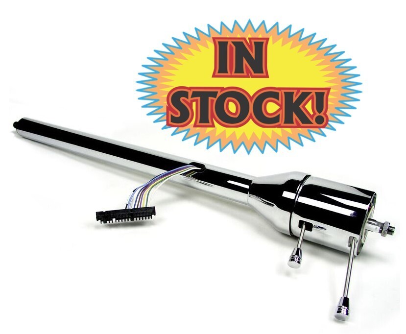 Ididit 1120650020 - 1960-66 Chevy & GMC Pickup Tilt Steering Column - Chrome