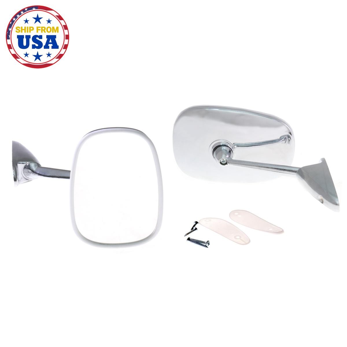ALFA ROMEO GIULIA SUPER 1300 1600 TI GT SPIDER 62-78 CHROME DOOR MIRROR LH & RH