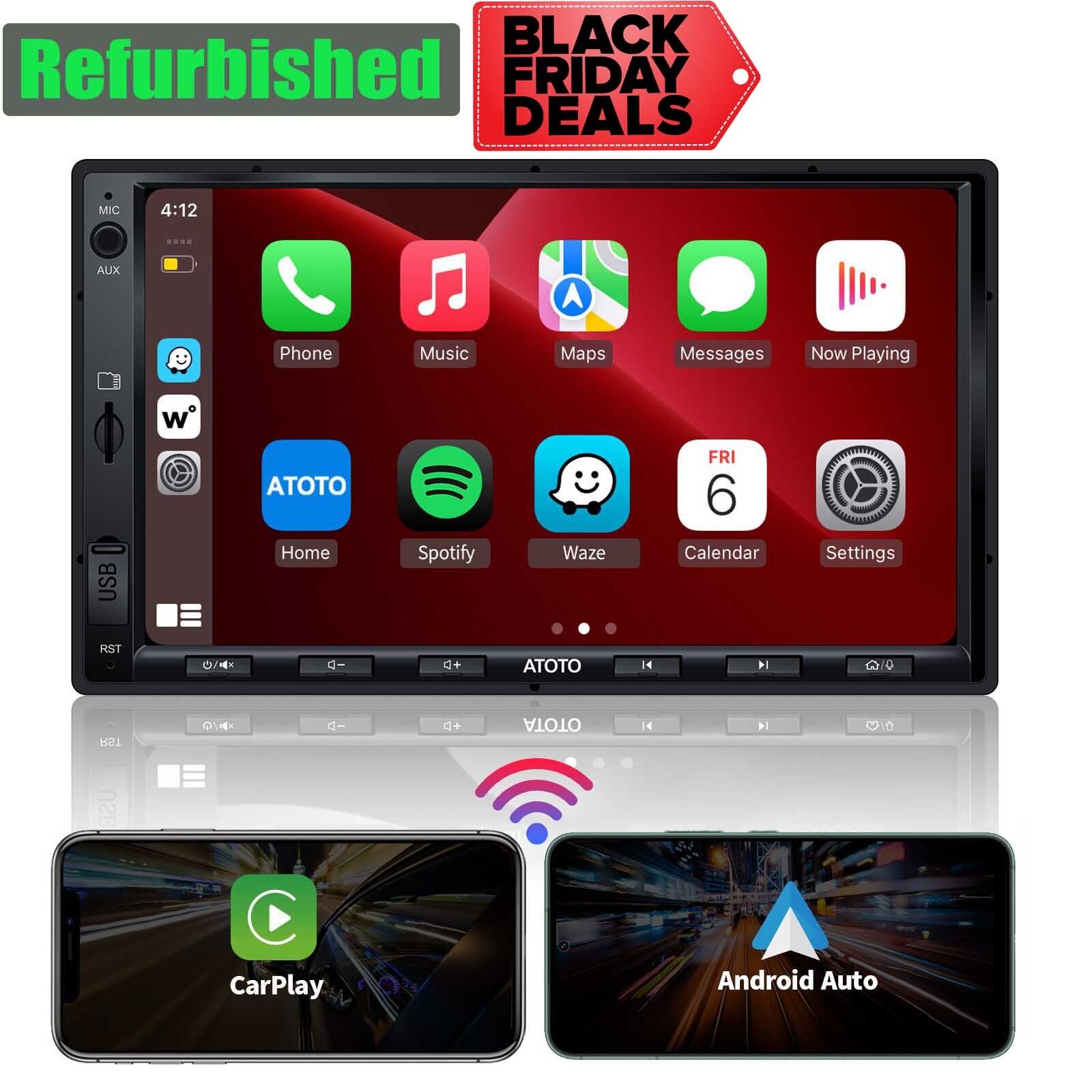 ATOTO F7WE 7IN Double DIN Car Stere Wireless Android Auto & CarPlay Bluetooth FM