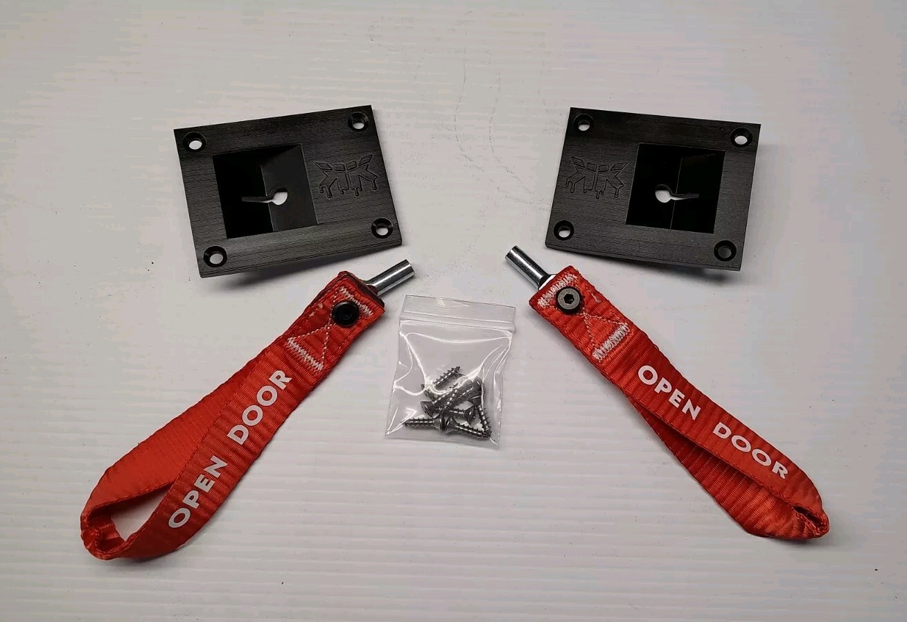 Track / Race Car Door Cable Release Pull Straps, Universal Design, Drift Car