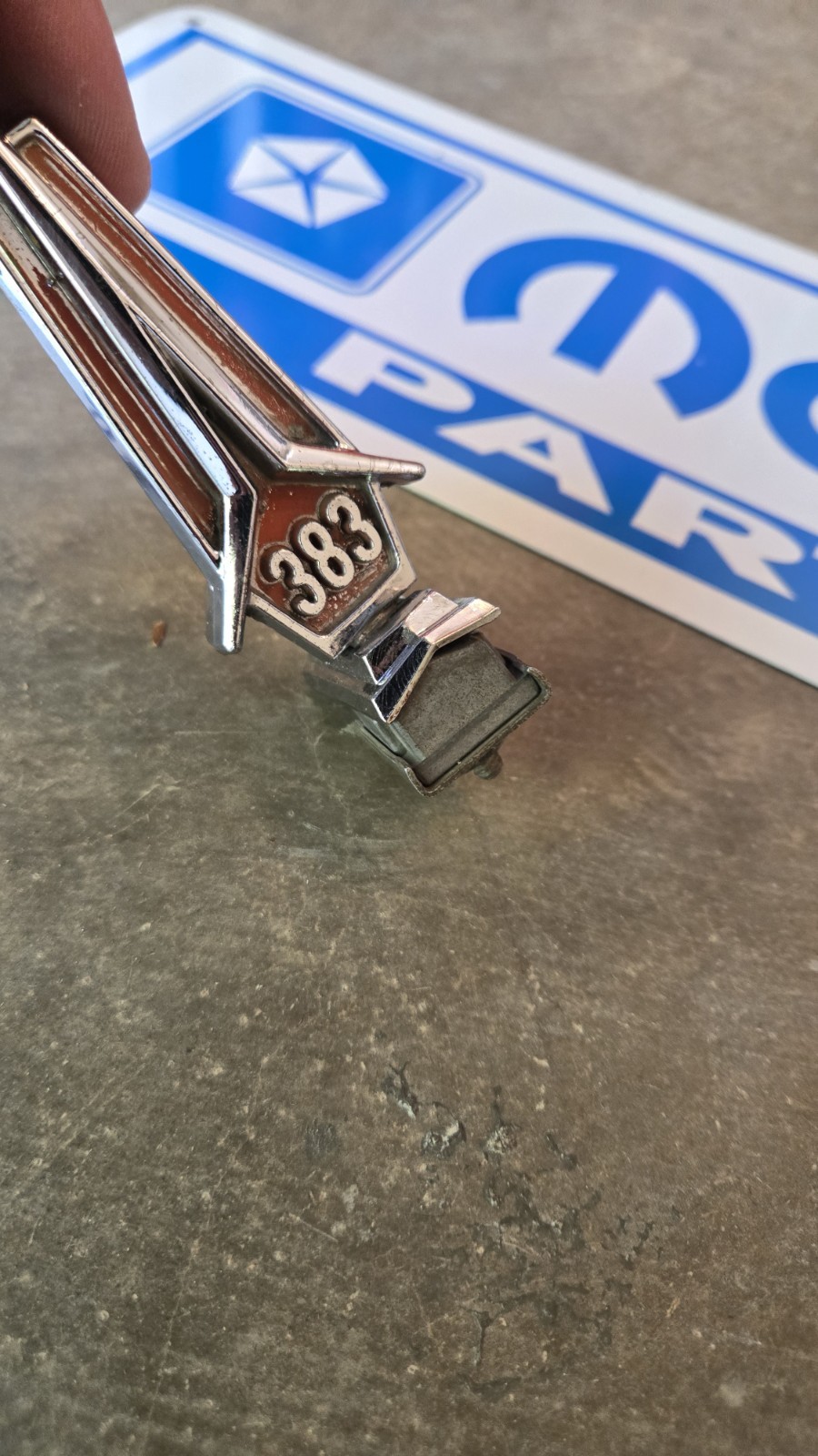 1966 Belvedere Satellite 383 4bbl Hood Ornament 2579849 OEM MoPar USA Very Rare