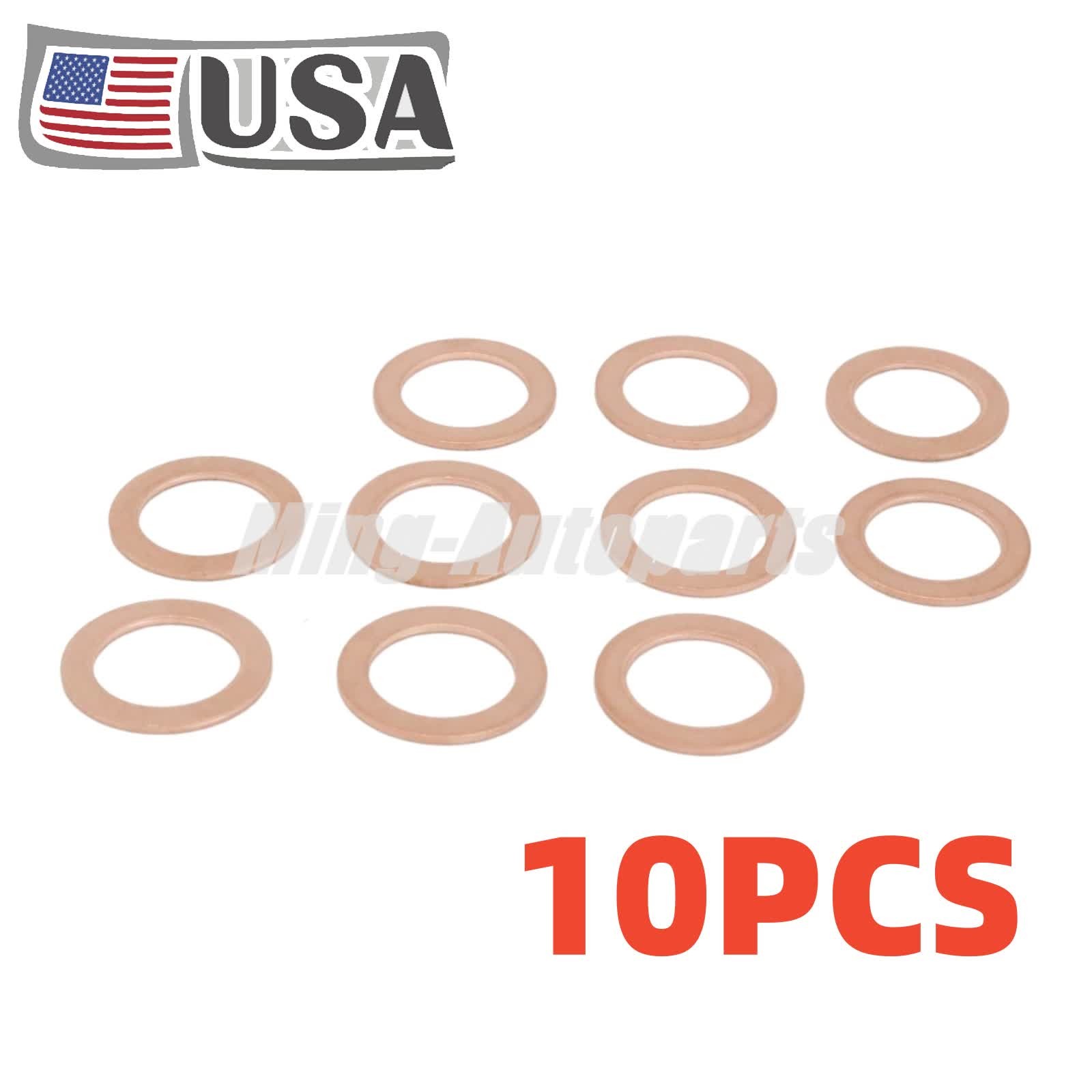 10pcs Copper Oil Drain Plug Gasket Washer (007603-014106) for Mercedes-benz