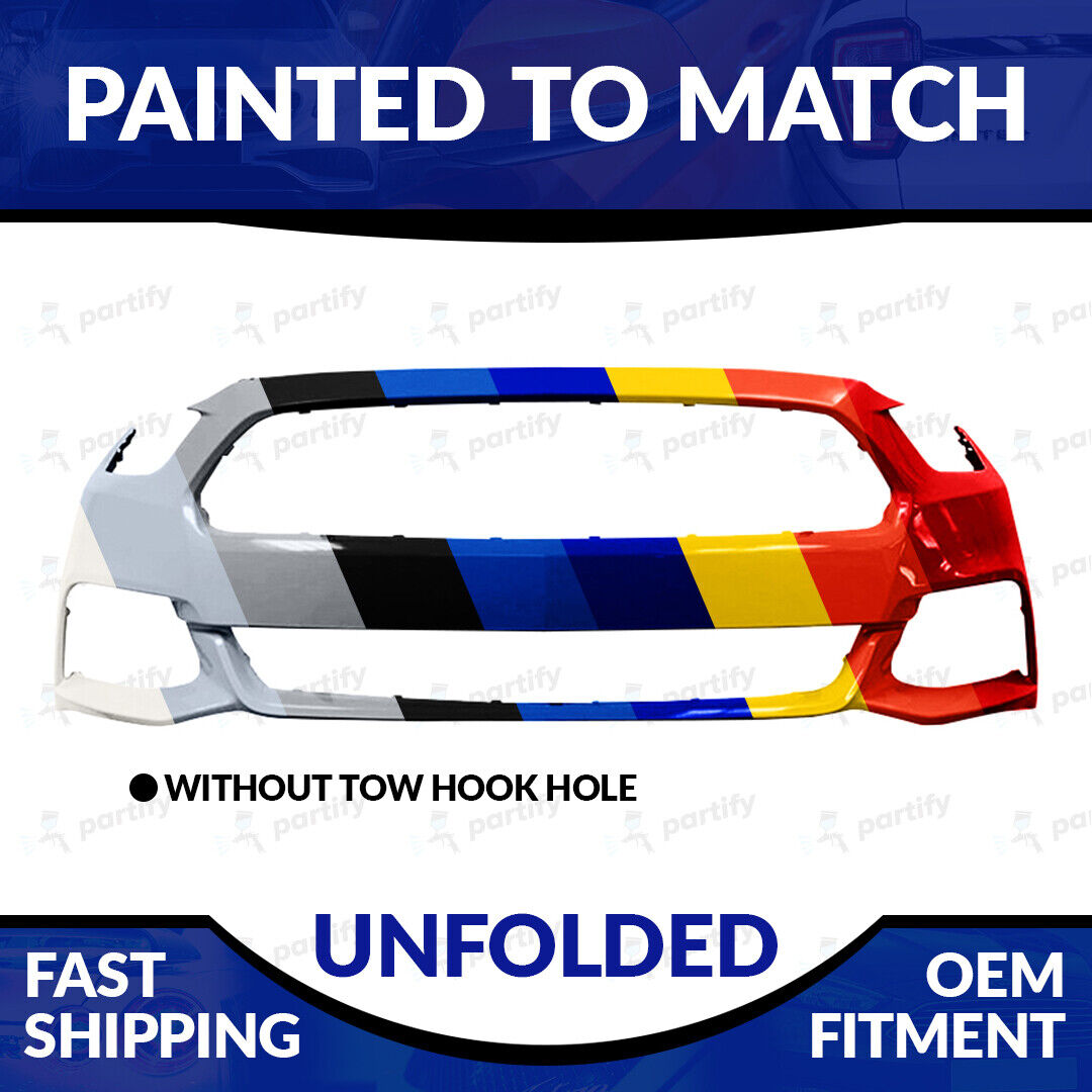 NEW Painted To Match Unfolded Front Bumper For 2015 2016 2017 Ford Mustang