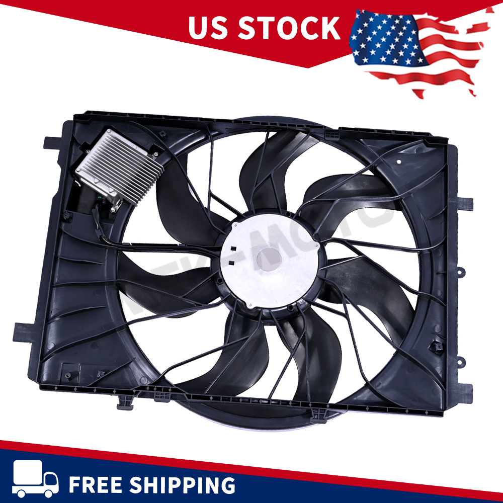 FOR Mercedes-Benz W218 CLS63 AMG 2012 - 2018 Front Radiator Cooling Fan Assembly