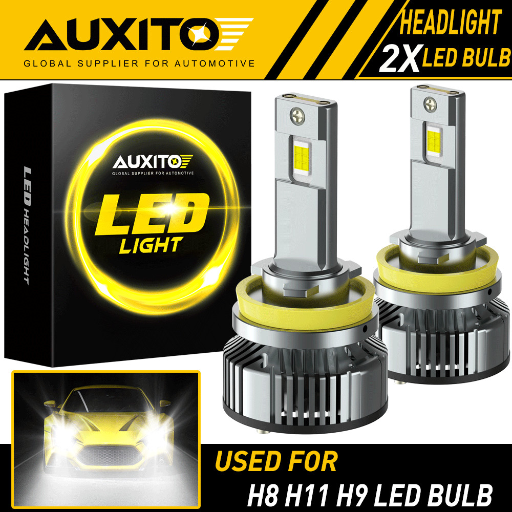 AUXITO LED Headlight H11 Low Beam Bulb Canbus Kit 24000LM Ultra Bright Y19 EOA