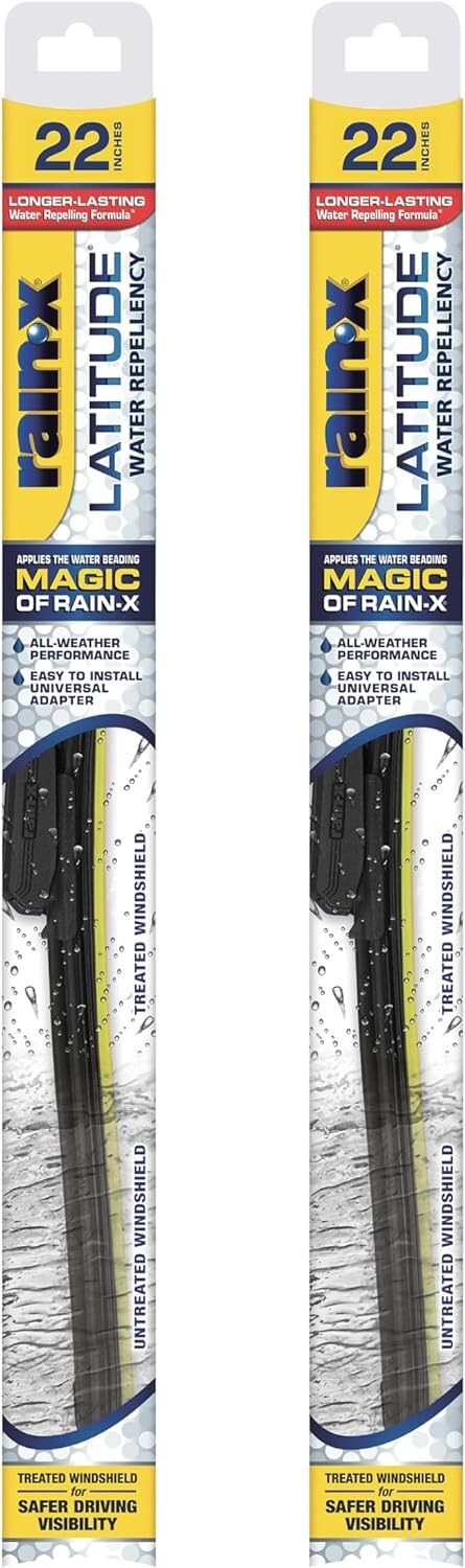 Rain-X - 810165 Latitude Water Repellency Wiper Blade, 22 Inch - 2 Pack