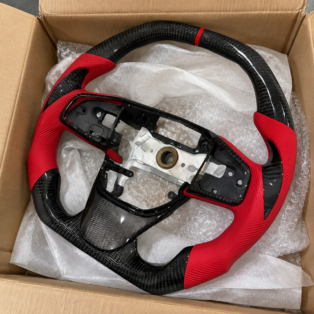Fit For 2016-2021 HONDA CIVIC TYPE-R FK8 Carbon Fiber Steering Wheel NEW