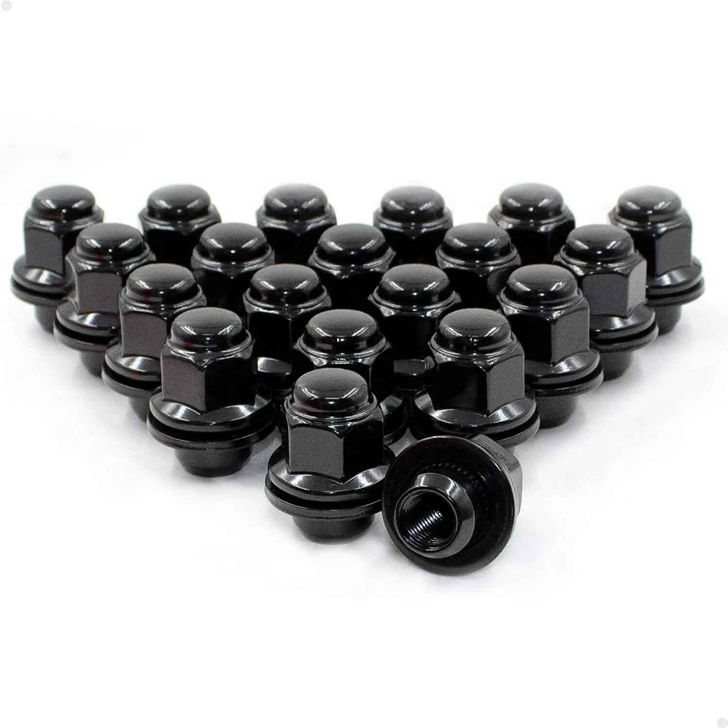 24x Black Mag Lug Nuts For Toyota Tacoma 4Runner 12x1.5 6x5.5 Wheels