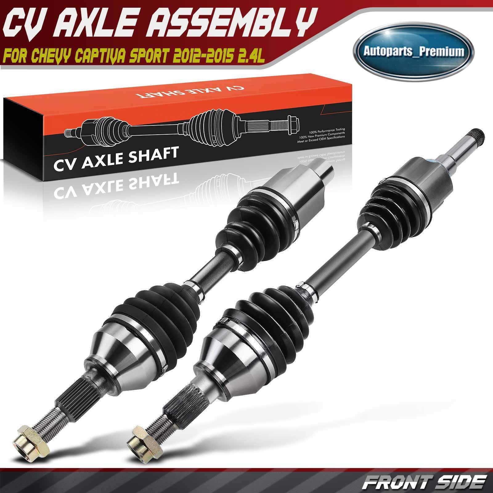 2x Front Left & Right CV Axle Assy for Chevrolet Captiva Sport 2012-2015 L4 2.4L