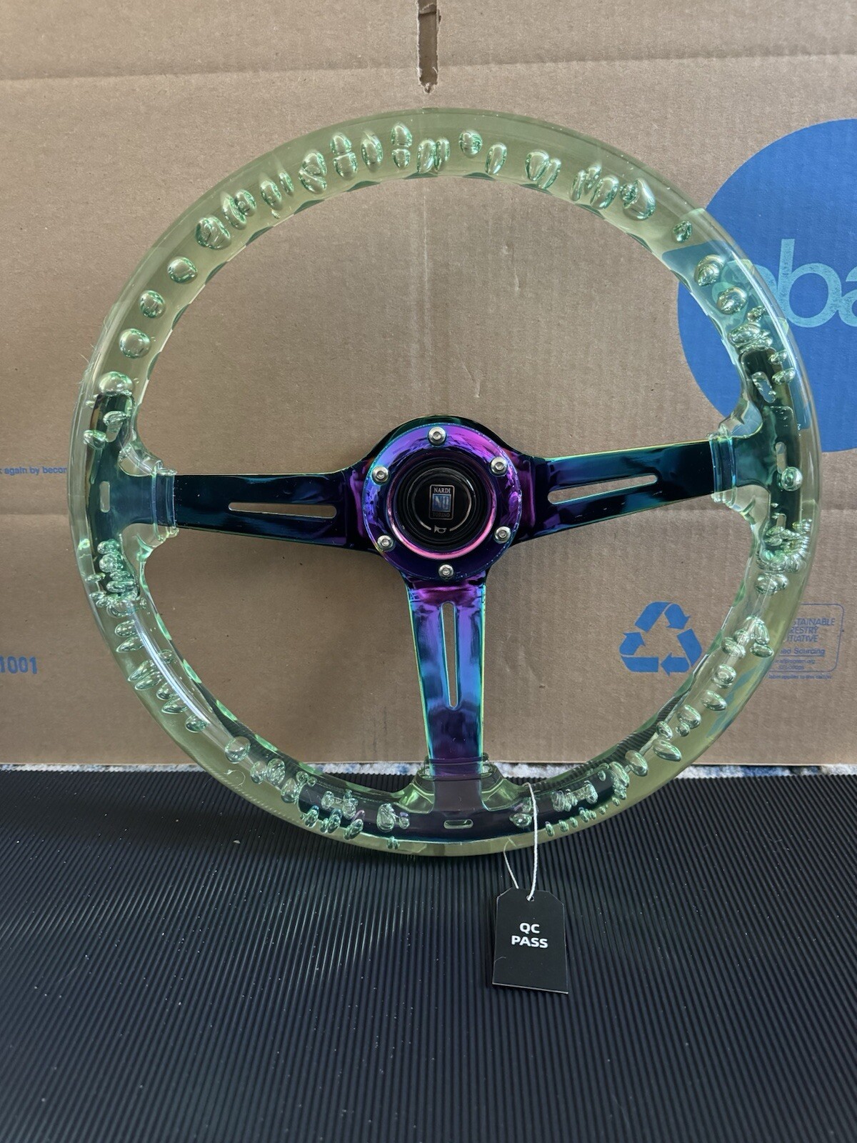 350mm Deep Dish Steering Wheel - Fit 6 hole Hub Like Vertex Nardi NRG Grip 350mm Deep Dish Steering Wheel - Fit 6 hole Hub Like Vertex Nardi NRG Grip