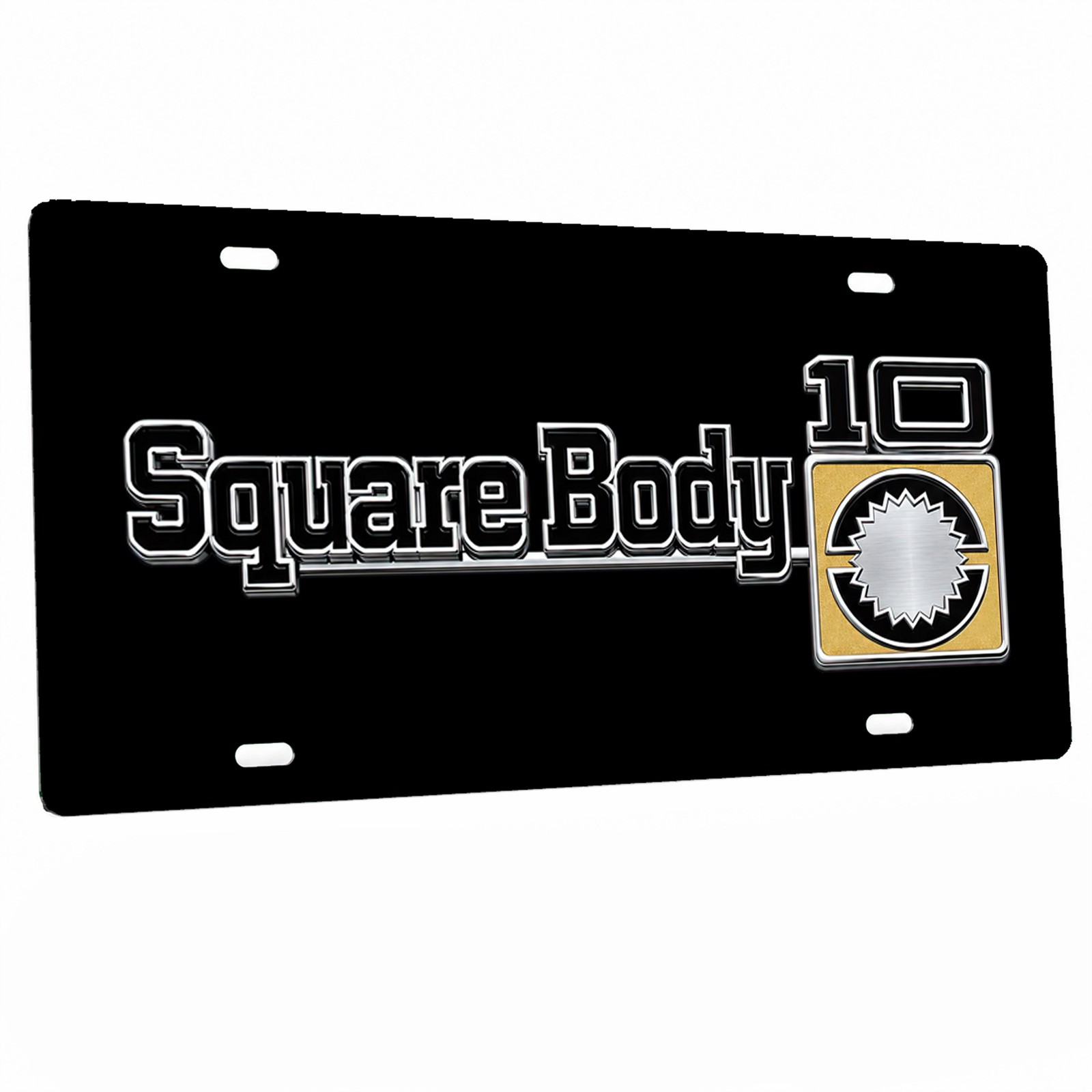 1975 - 1980 Scottsdale 10 Square Body Emblem  Aluminum License Plate Sign