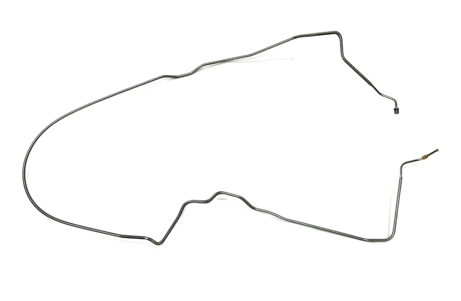 Prebent Galfan Coated Steel Brake Line. Runs From Prop Valve to Rear Axle Hose Prebent Galfan Coated Steel Brake Line. Runs From Prop Valve to Rear Axle Hose
