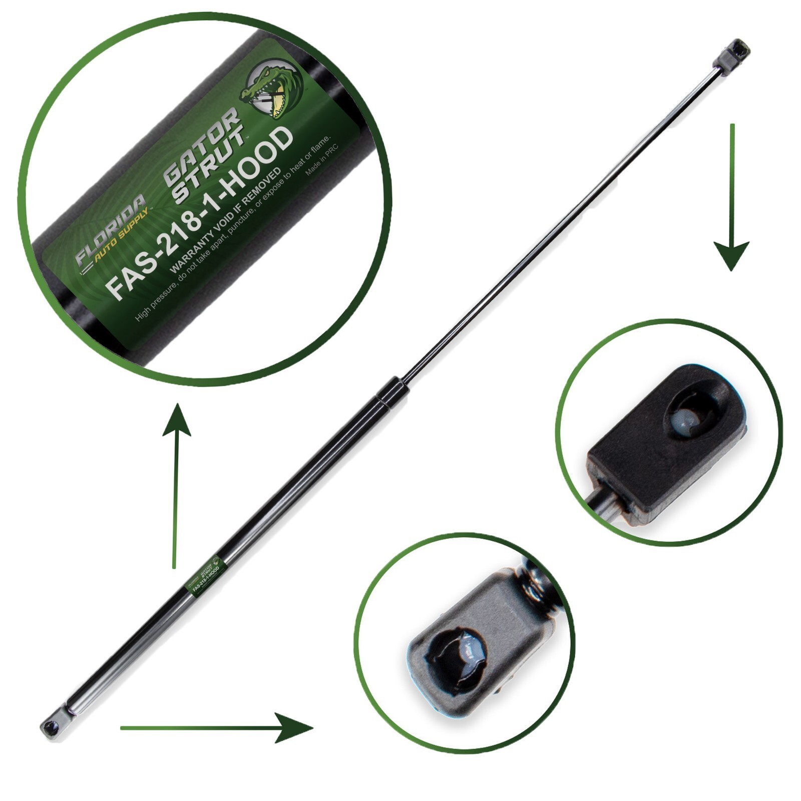 One Hood Lift Support FAS-218-1 For 2006-2011 Cadillac DTS One Support Required