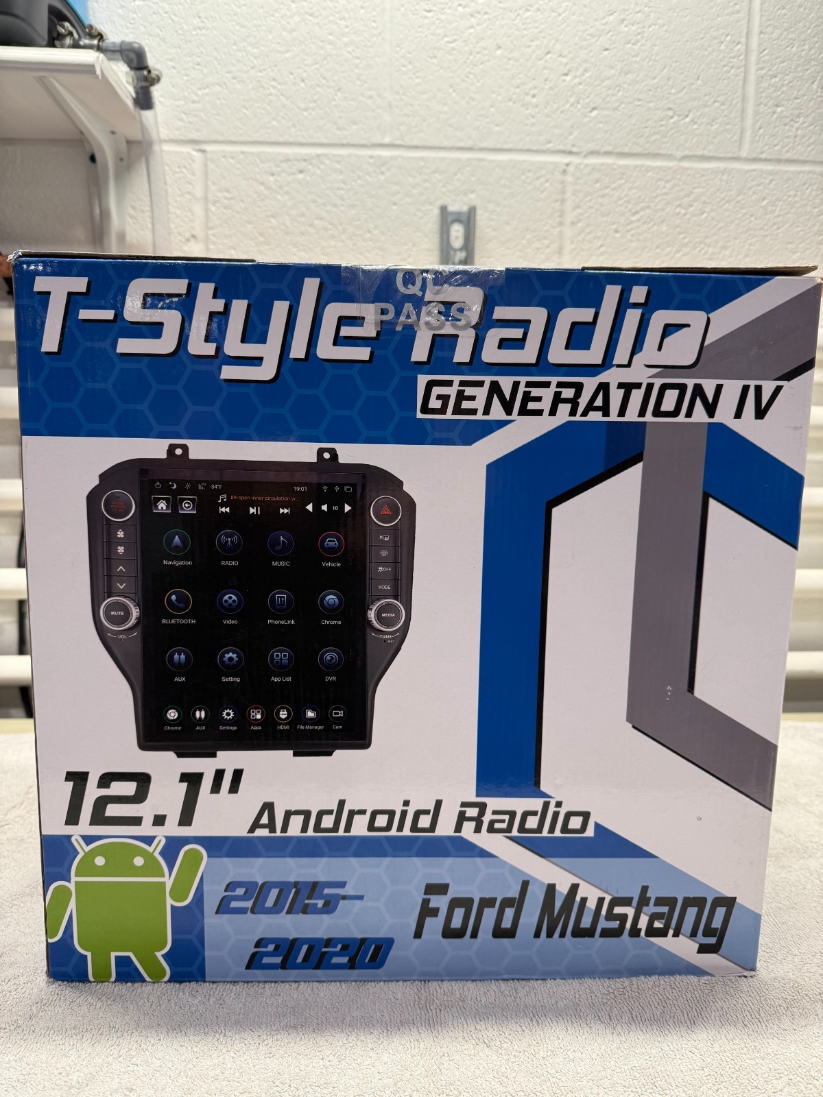 New LINKSWELL Gen IV T-Style Radio 2015-2020 Ford Mustang 12.1\