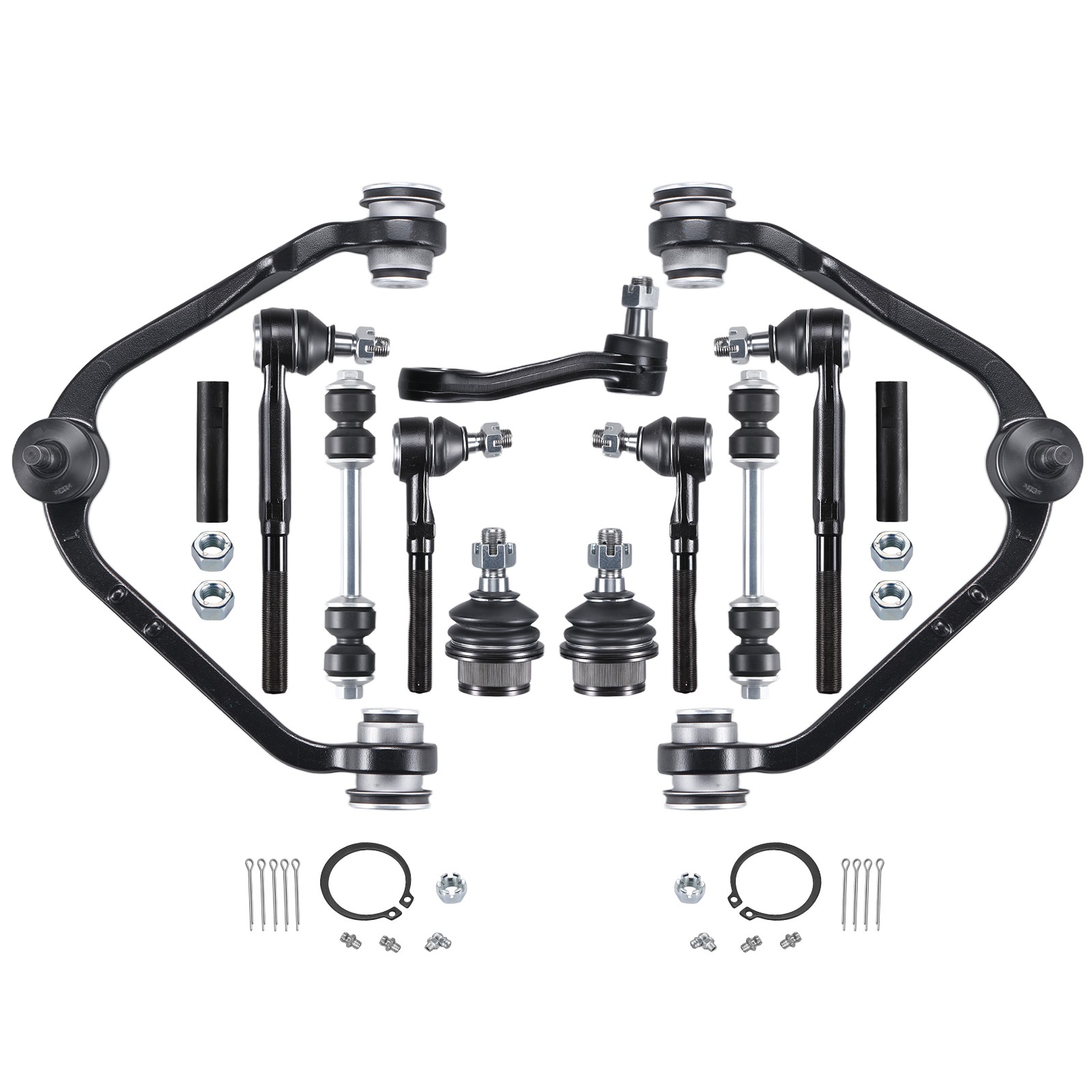 13pc Front Steering Control Arms Tie Rods For 1997 Ford F-150 4.9L Lobo 4.6L RWD 13pc Front Steering Control Arms Tie Rods For 1997 Ford F-150 4.9L Lobo 4.6L RWD