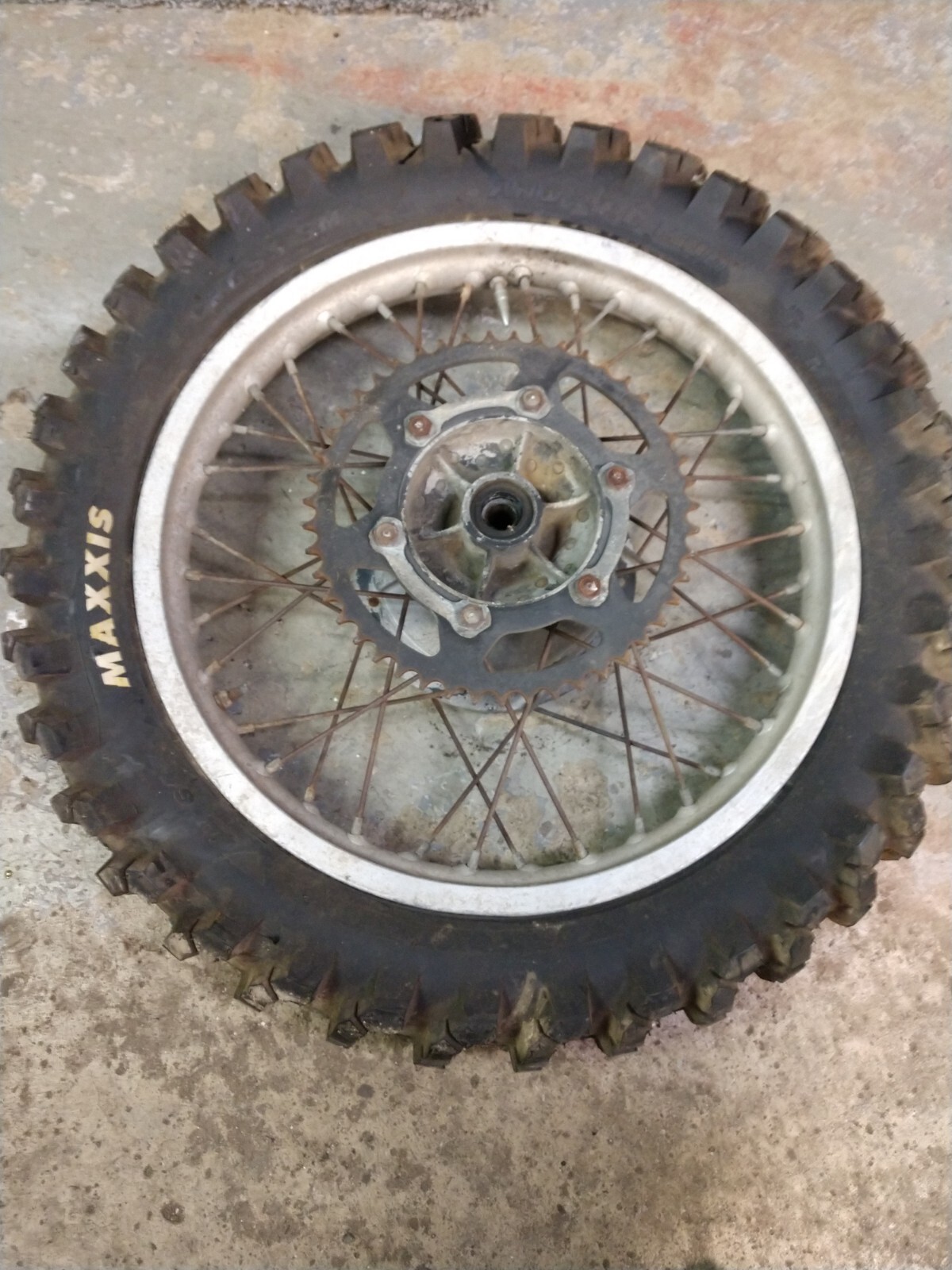 1977 1978 Yamaha DT250 rear wheel brake hub 1977 1978 Yamaha DT250 rear wheel brake hub