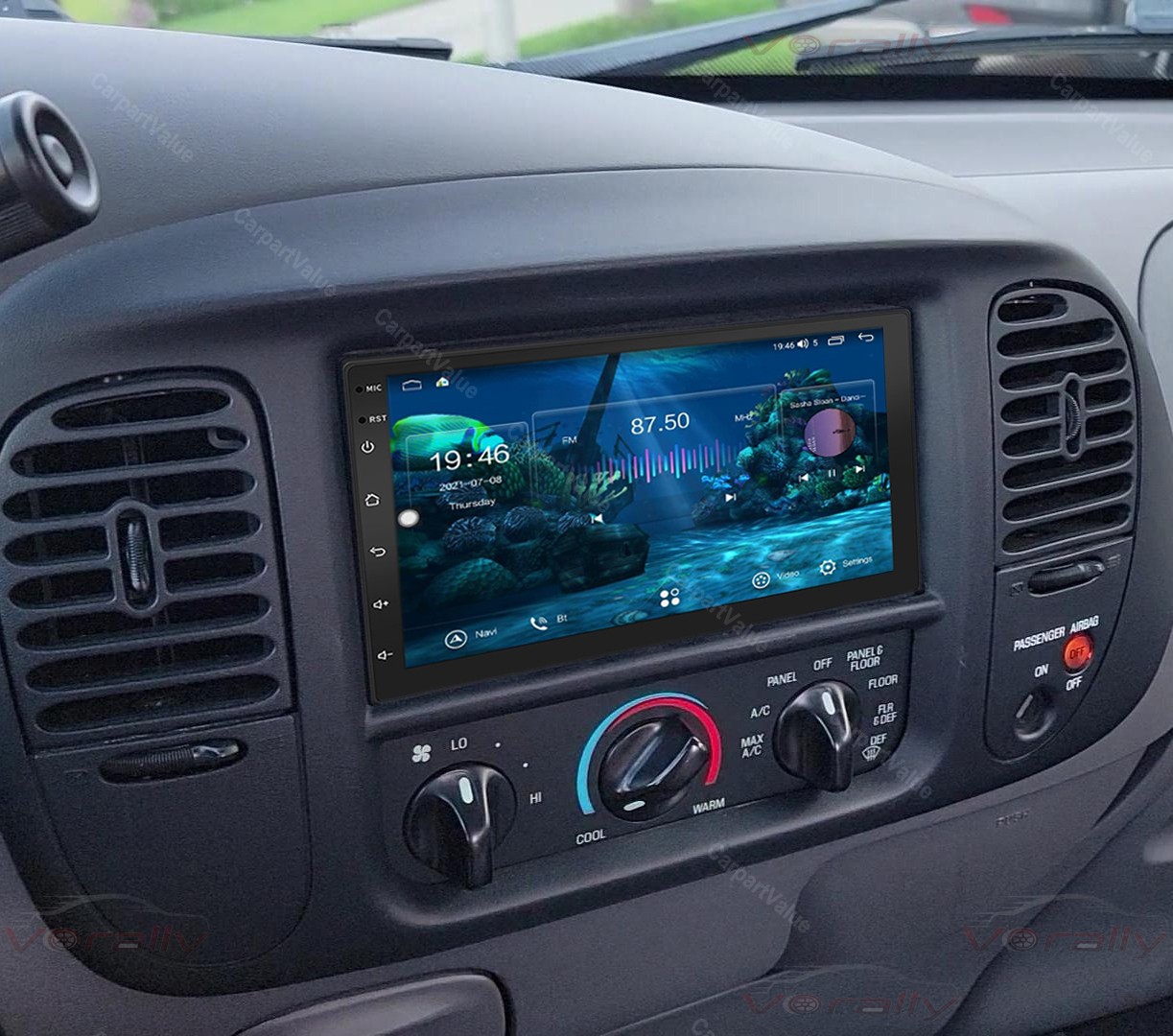 For 1998–2003 Ford F-150 F150 Radio With Apple CarPlay Android Auto GPS WIFI BT