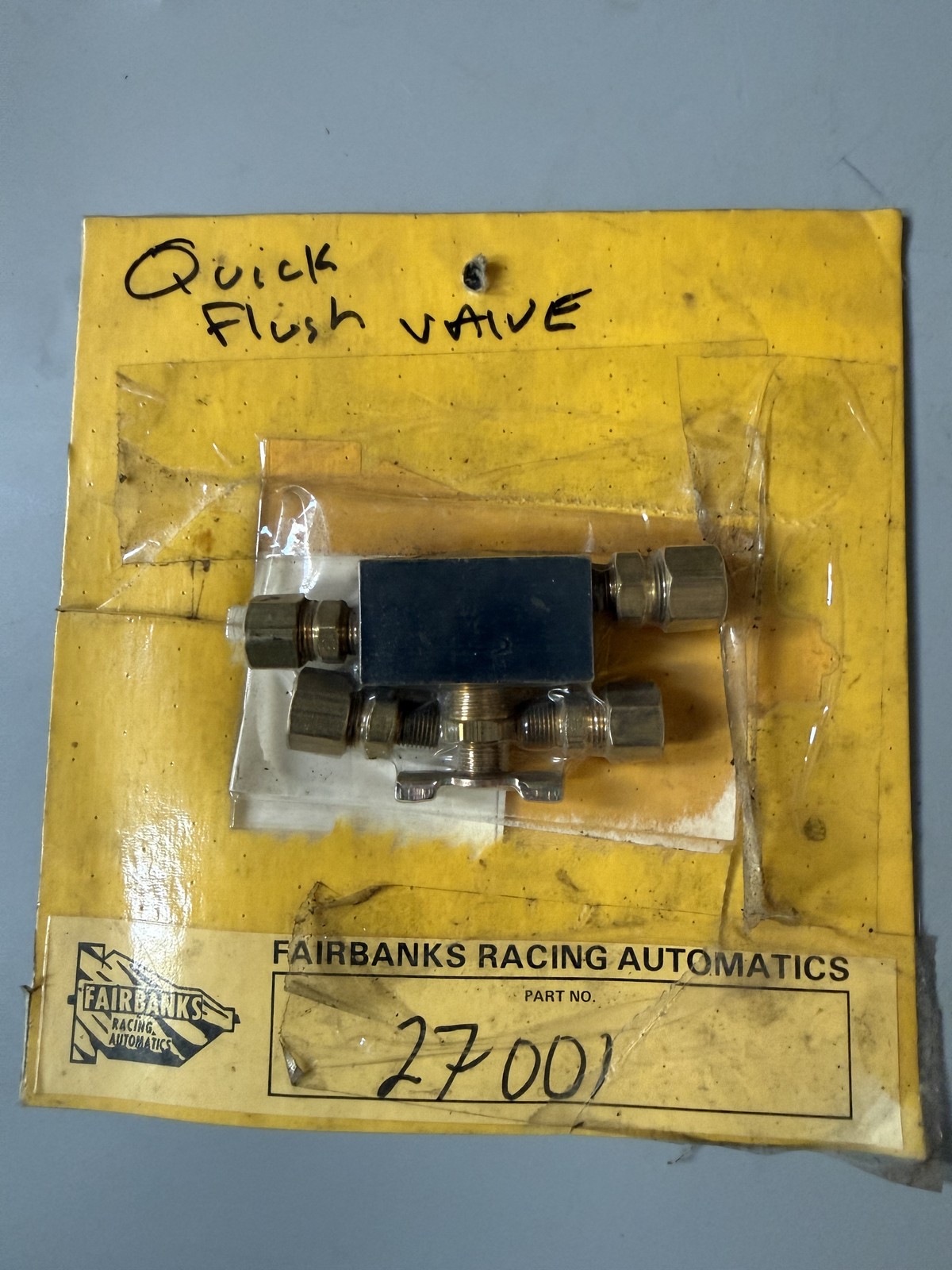 GM Fairbanks 27001 Quick Flush Valve Automatic Trans