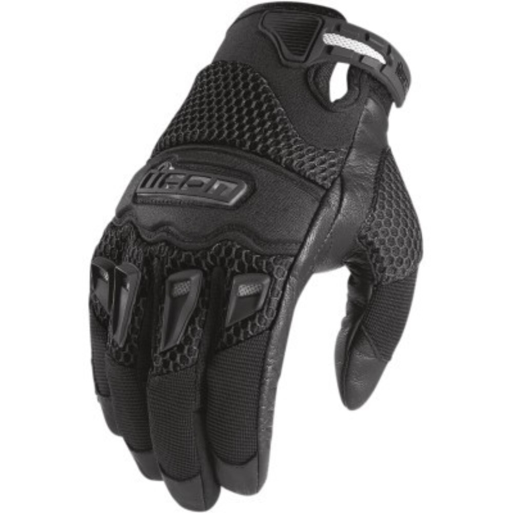 Icon 29er Twenty-Niner CE Gloves - Motorcycle Riding - Black - Men's Size 2XL