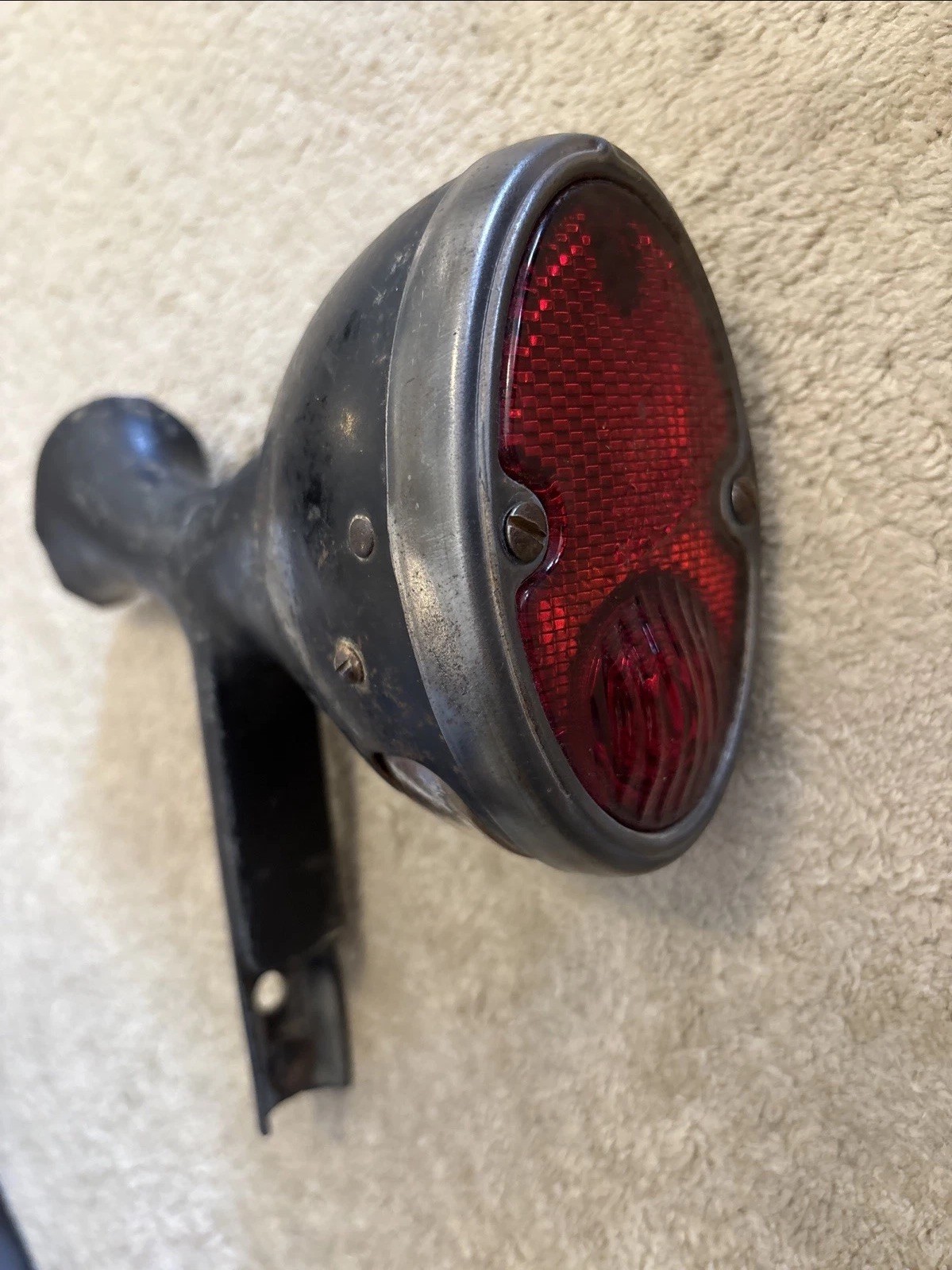 1930s 40s GM Chevray Guide Taillight Assembly Glass Lenses Buick Oldsmobile Chev