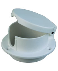 Perko 1057DP0WHT | White Plastic Rope Deck Pipe Perko 1057DP0WHT | White Plastic Rope Deck Pipe